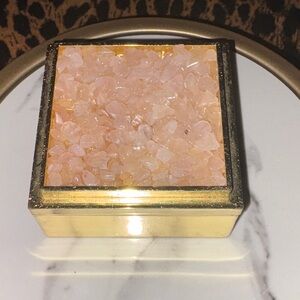 Rose quartz Gold and Pink Decorative Box